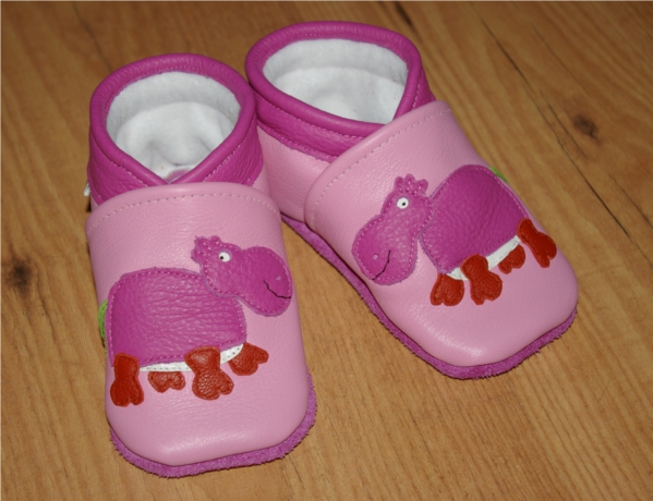chaussons cuir souple personnalisés  fabrication artisanale made in Franc