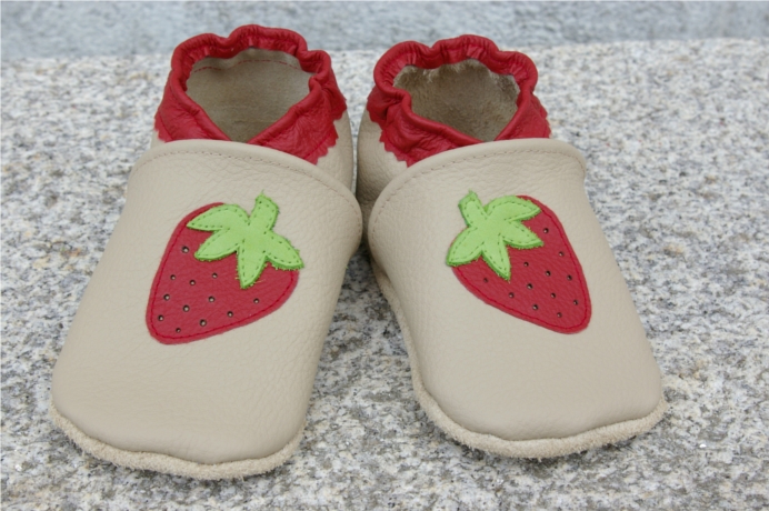 chaussons cuir souple artisanat français