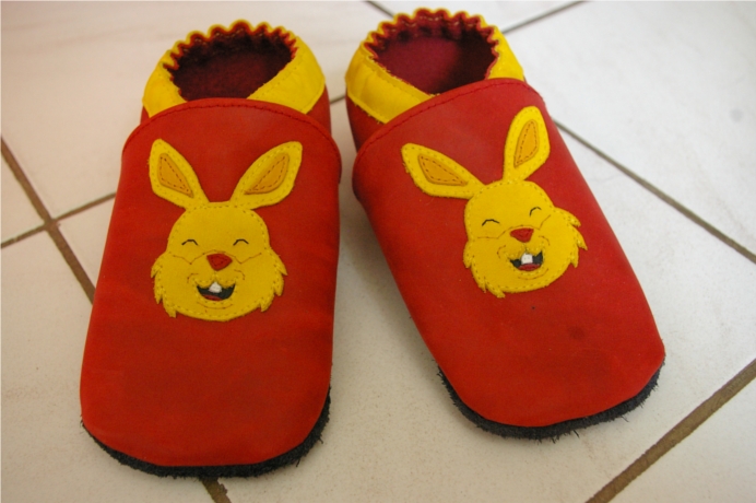 chaussons cuir souple artisanat français